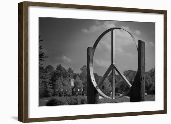 Peace Sign Woodstock Hall of Fame-null-Framed Photo