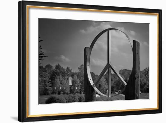 Peace Sign Woodstock Hall of Fame-null-Framed Photo