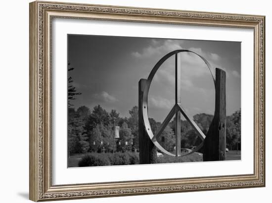 Peace Sign Woodstock Hall of Fame-null-Framed Photo