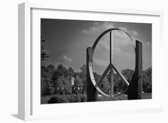 Peace Sign Woodstock Hall of Fame-null-Framed Photo