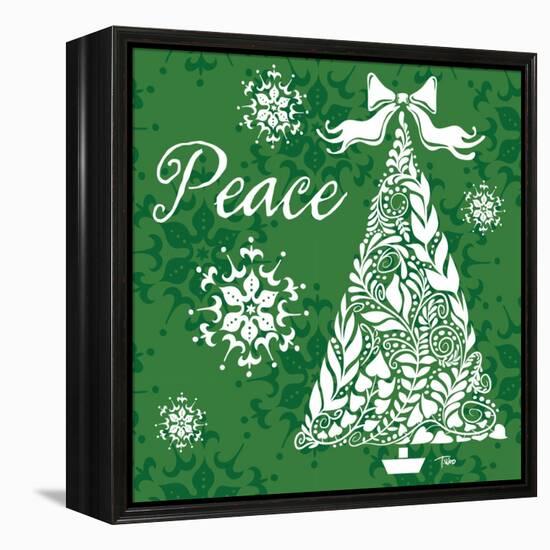 Peace Tree-Teresa Woo-Framed Stretched Canvas