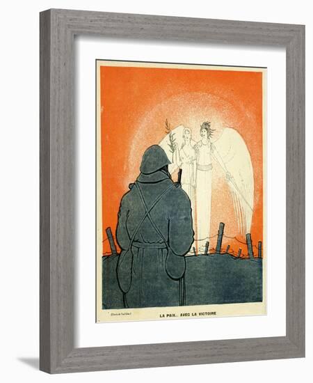 Peace with Victory-Paul Iribe-Framed Art Print