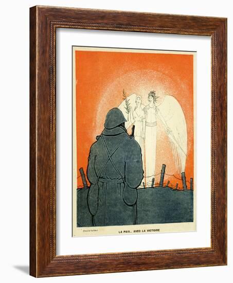 Peace with Victory-Paul Iribe-Framed Art Print