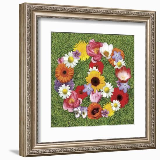 Peace Wreath-Jenny Kraft-Framed Art Print