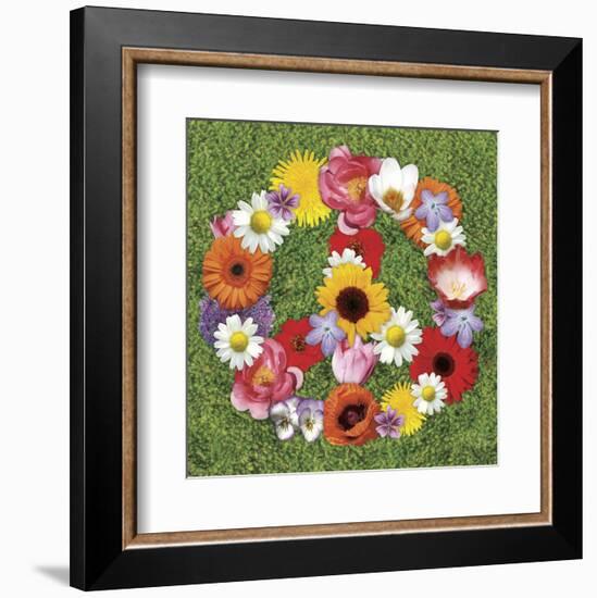 Peace Wreath-Jenny Kraft-Framed Art Print