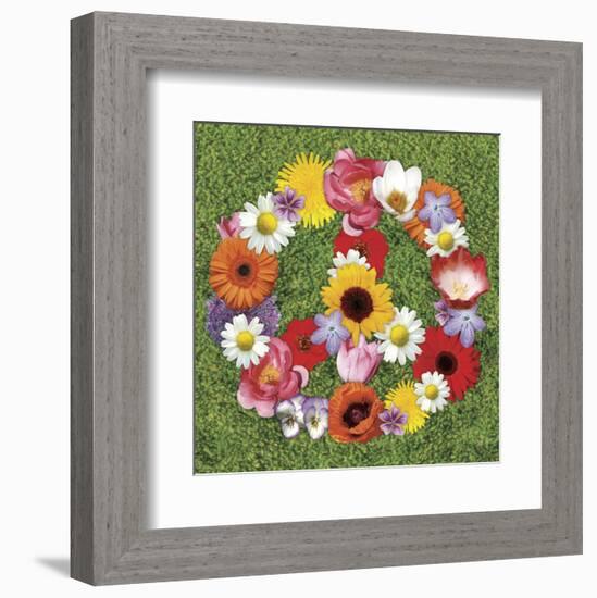 Peace Wreath-Jenny Kraft-Framed Art Print