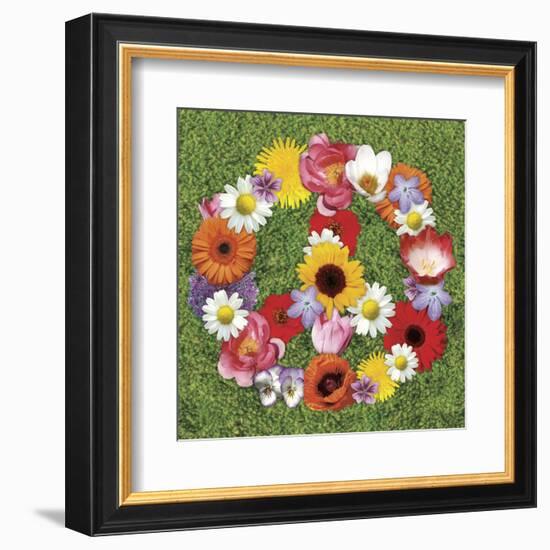 Peace Wreath-Jenny Kraft-Framed Art Print