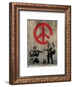 Peace-Banksy-Framed Art Print