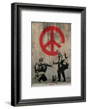 Peace-Banksy-Framed Art Print