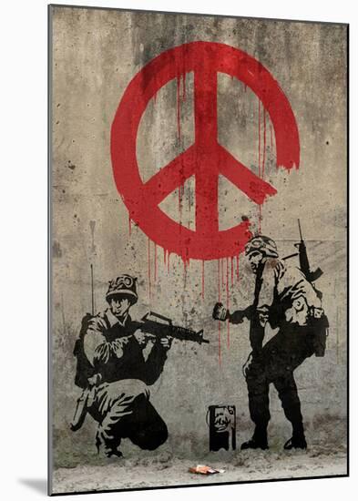 Peace-Banksy-Mounted Giclee Print