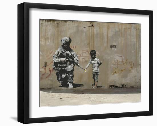 Peace-Banksy-Framed Giclee Print