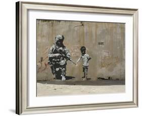 Peace-Banksy-Framed Giclee Print