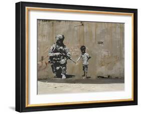Peace-Banksy-Framed Giclee Print