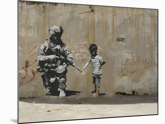 Peace-Banksy-Mounted Giclee Print