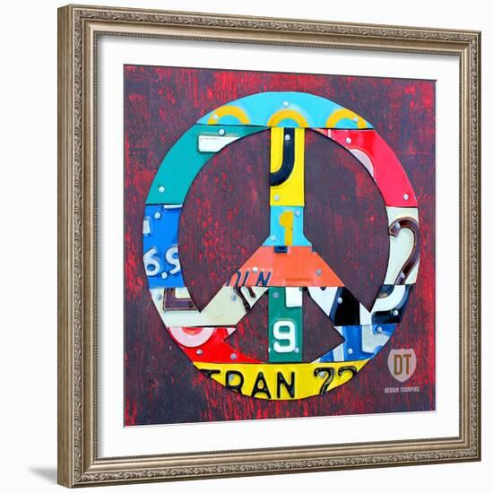 Peace-Design Turnpike-Framed Giclee Print