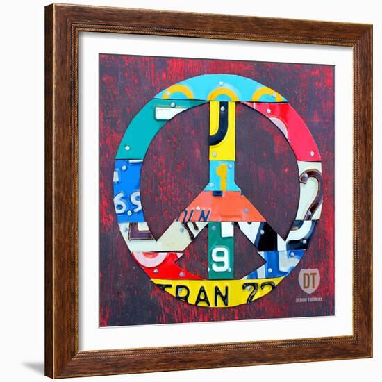 Peace-Design Turnpike-Framed Giclee Print