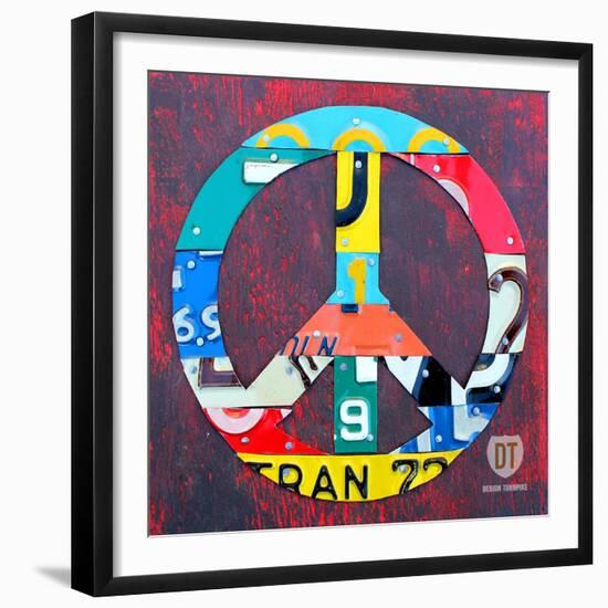 Peace-Design Turnpike-Framed Giclee Print