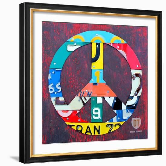 Peace-Design Turnpike-Framed Giclee Print