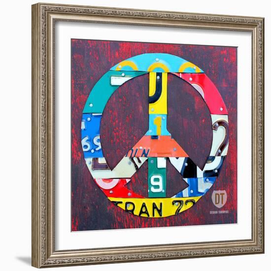 Peace-Design Turnpike-Framed Giclee Print