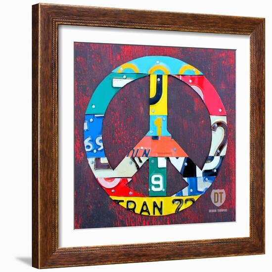 Peace-Design Turnpike-Framed Giclee Print