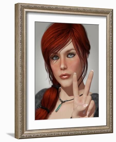 Peace-Atelier Sommerland-Framed Art Print