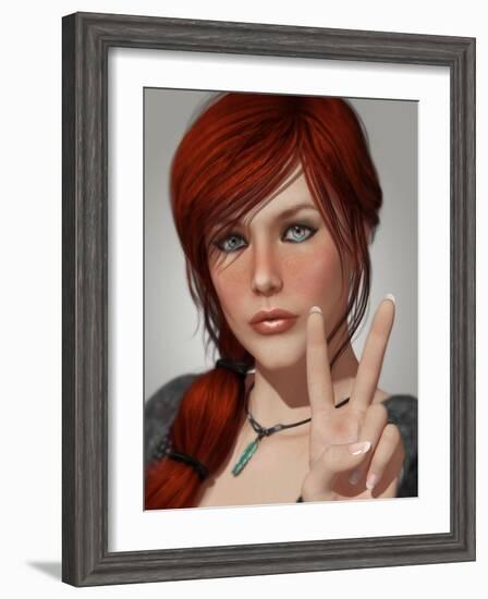 Peace-Atelier Sommerland-Framed Art Print