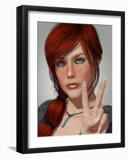 Peace-Atelier Sommerland-Framed Art Print