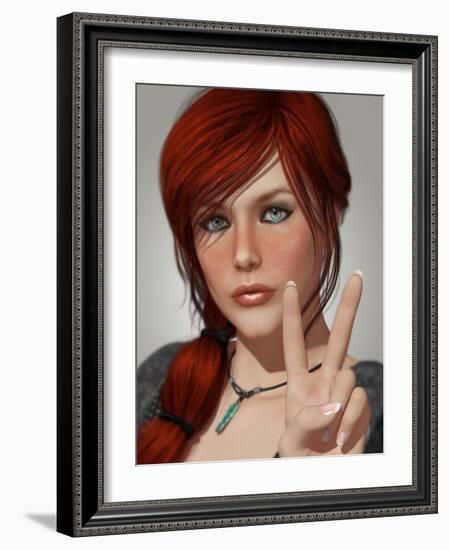 Peace-Atelier Sommerland-Framed Art Print