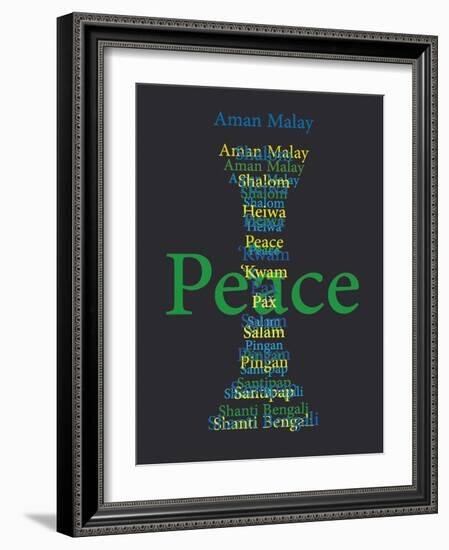 Peace-Whoartnow-Framed Giclee Print