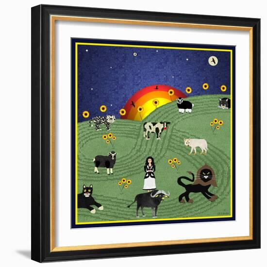 Peaceable Kingdom 15-David Sheskin-Framed Giclee Print