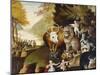 Peaceable Kingdom, C. 1834-Edward Hicks-Mounted Giclee Print