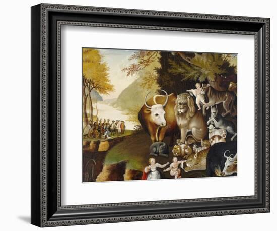 Peaceable Kingdom, C.1834-Edward Hicks-Framed Giclee Print