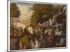 Peaceable Kingdom (Oil on Canvas)-Edward Hicks-Mounted Giclee Print