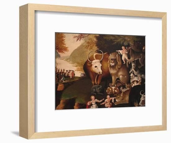 Peaceable Kingdom-Edward Hicks-Framed Art Print