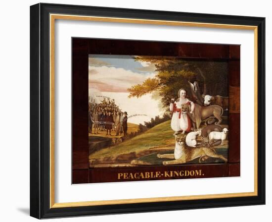 Peaceable Kingdom-Edward Hicks-Framed Giclee Print