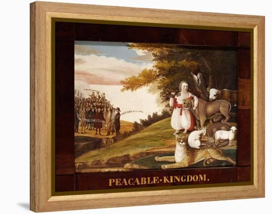 Peaceable Kingdom-Edward Hicks-Framed Premier Image Canvas