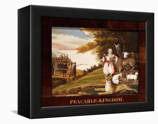 Peaceable Kingdom-Edward Hicks-Framed Premier Image Canvas