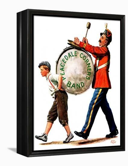 "Peacedale Corners Band,"October 20, 1928-Alan Foster-Framed Premier Image Canvas