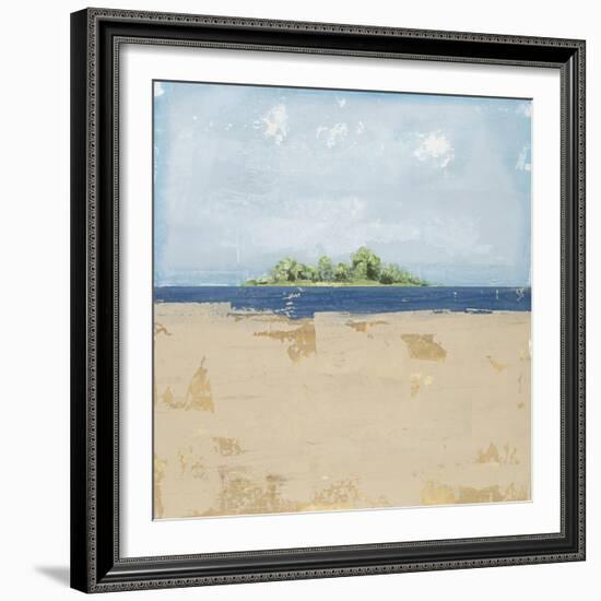 Peaceful Beach 2-David Dauncey-Framed Giclee Print