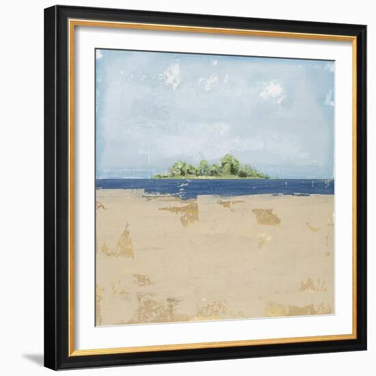 Peaceful Beach 2-David Dauncey-Framed Giclee Print