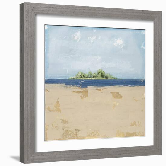 Peaceful Beach 2-David Dauncey-Framed Giclee Print