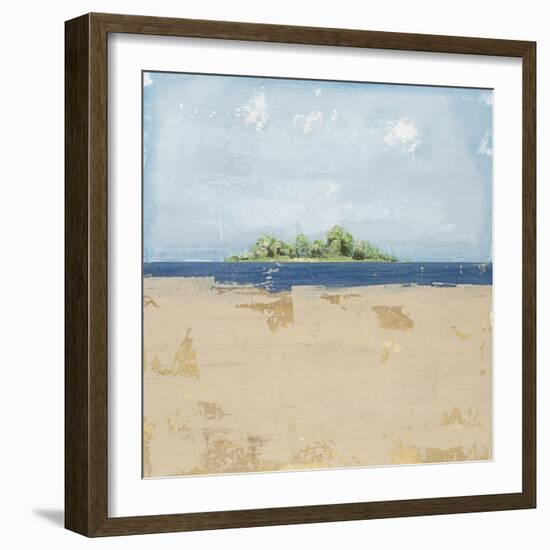 Peaceful Beach 2-David Dauncey-Framed Giclee Print