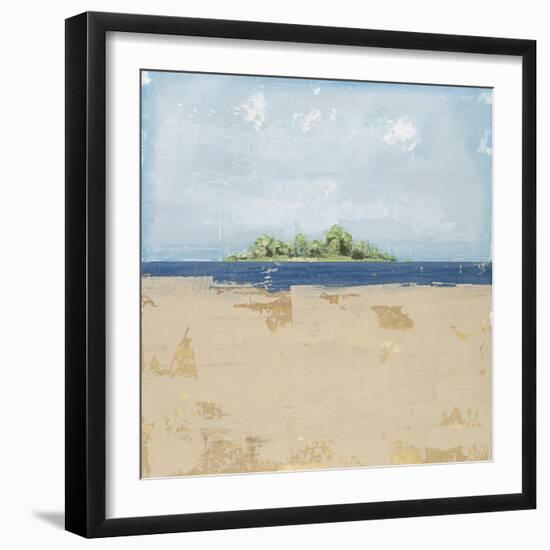 Peaceful Beach 2-David Dauncey-Framed Giclee Print