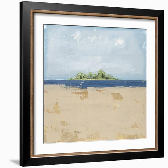 Peaceful Beach 2-David Dauncey-Framed Giclee Print