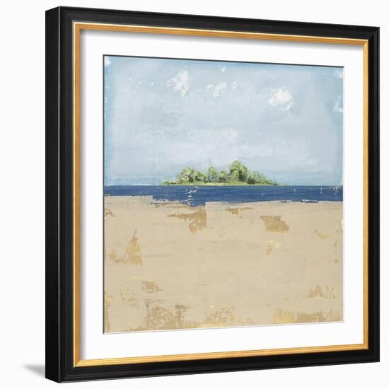 Peaceful Beach 2-David Dauncey-Framed Giclee Print