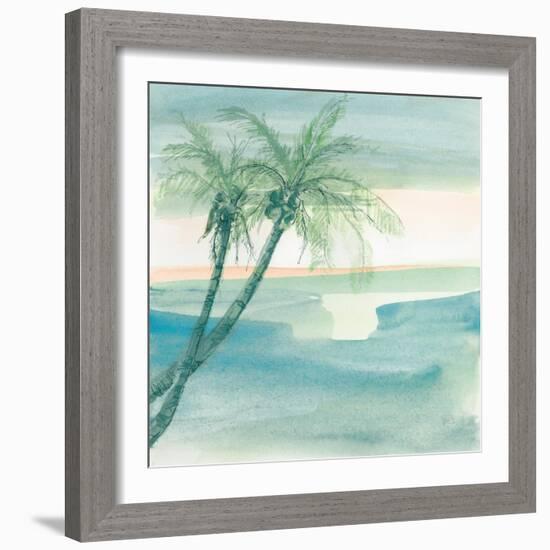 Peaceful Dusk I Tropical-Chris Paschke-Framed Art Print