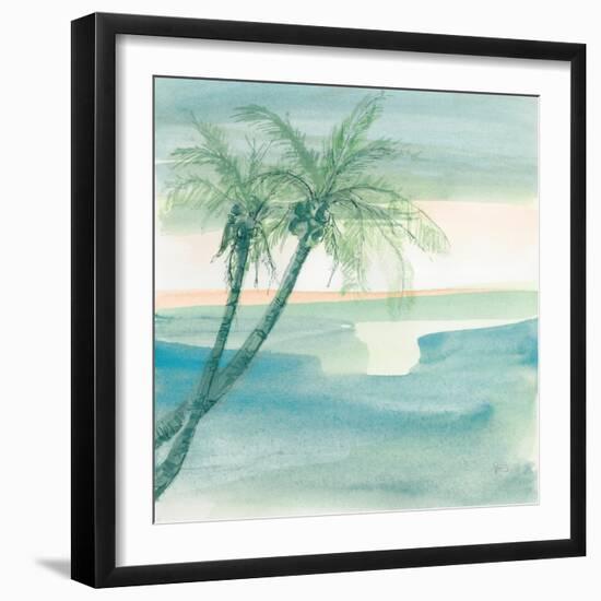 Peaceful Dusk I Tropical-Chris Paschke-Framed Art Print