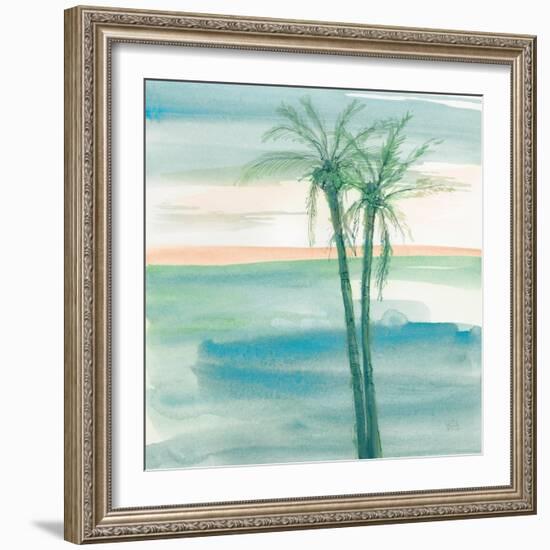 Peaceful Dusk II Tropical-Chris Paschke-Framed Art Print
