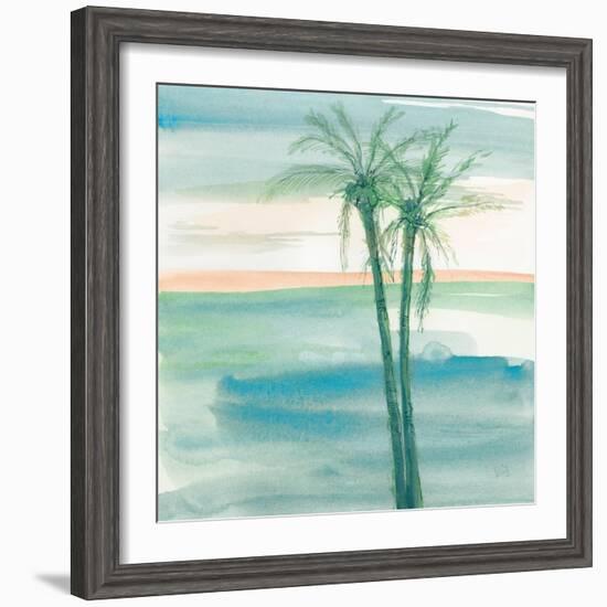 Peaceful Dusk II Tropical-Chris Paschke-Framed Art Print