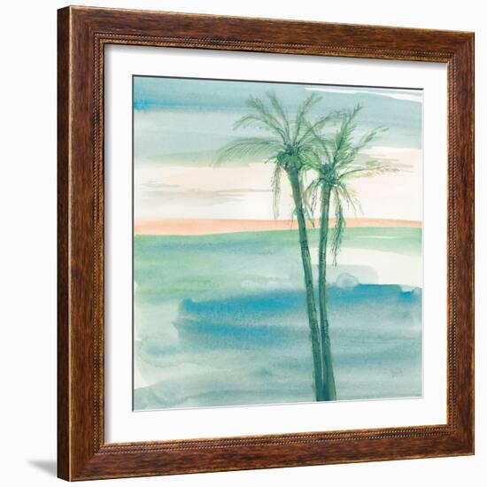 Peaceful Dusk II Tropical-Chris Paschke-Framed Art Print